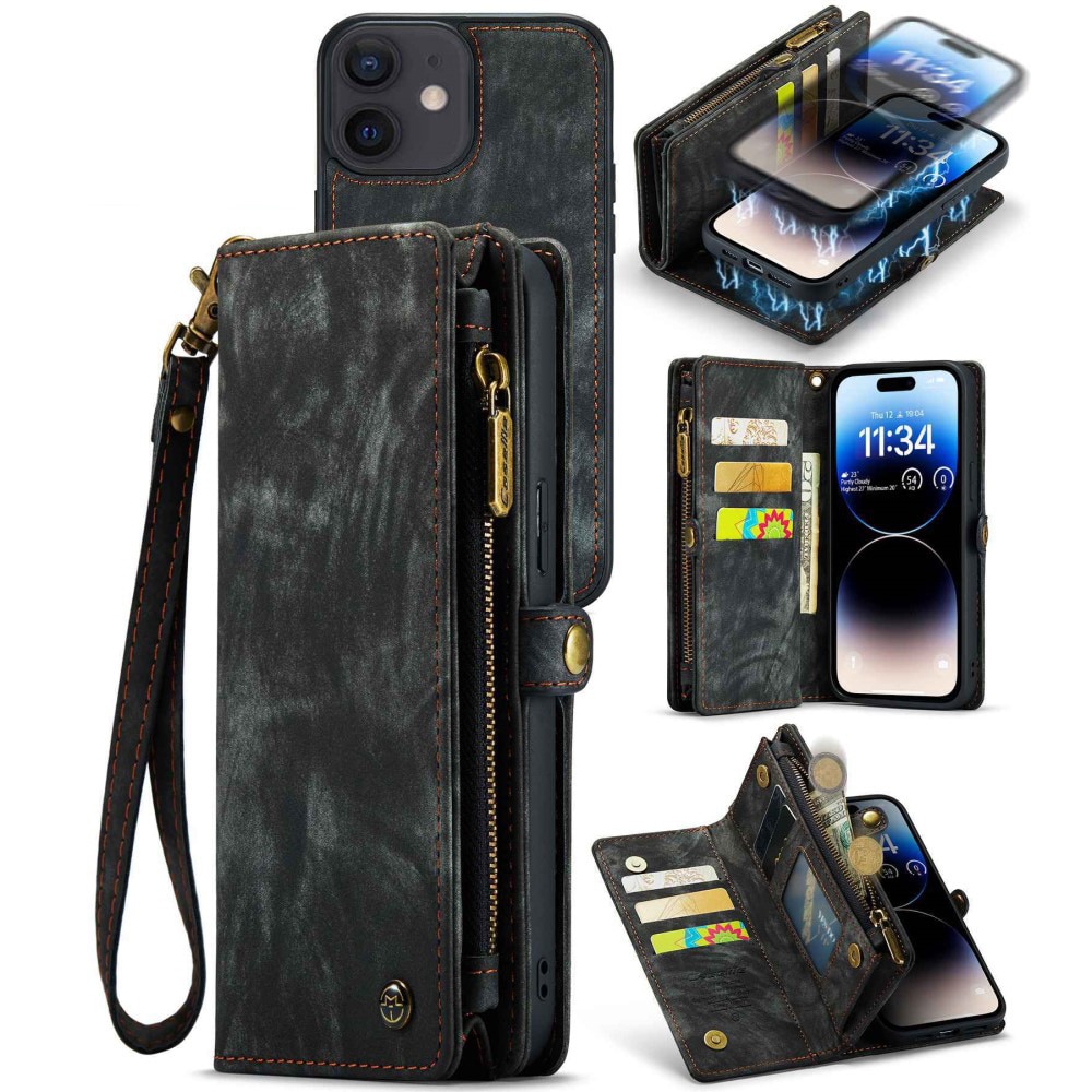 Multi-slot Suojakotelo iPhone 12/iPhone 12 Pro Harmaa