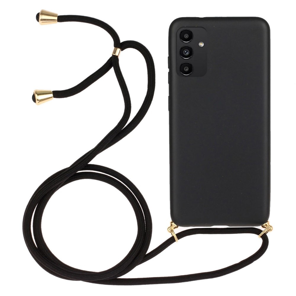 kuori kaulahihnalla Samsung Galaxy A13 musta