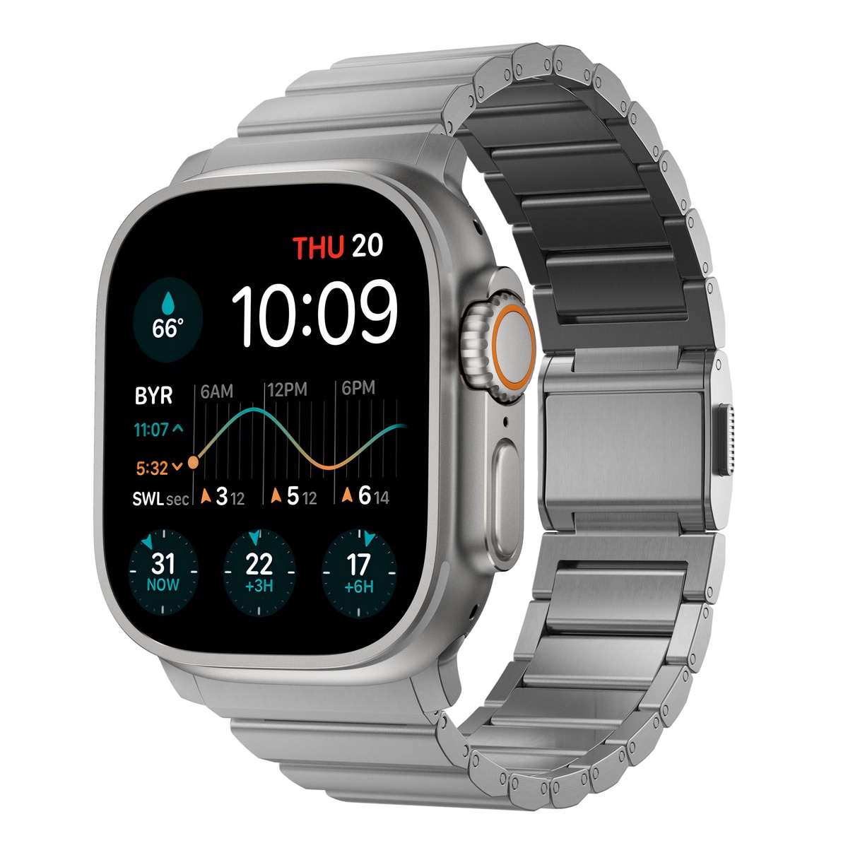 Titanium Band Apple Watch Ultra 2 49mm Silver