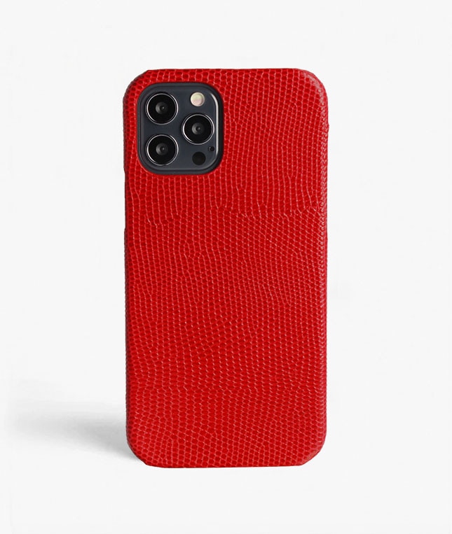 Kuori iPhone 12/iPhone 12 Pro Lizard Punainen