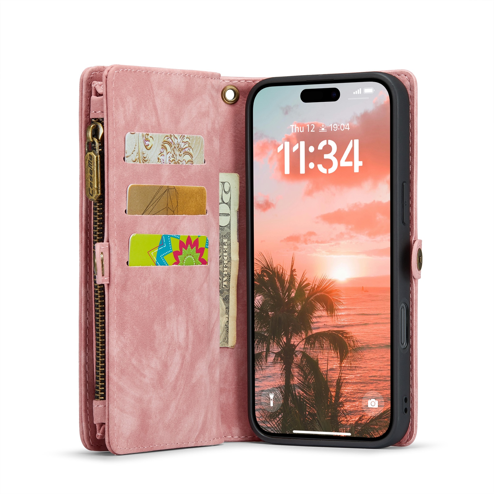 Multi-slot Suojakotelo iPhone 16 Plus Vaaleanpunainen