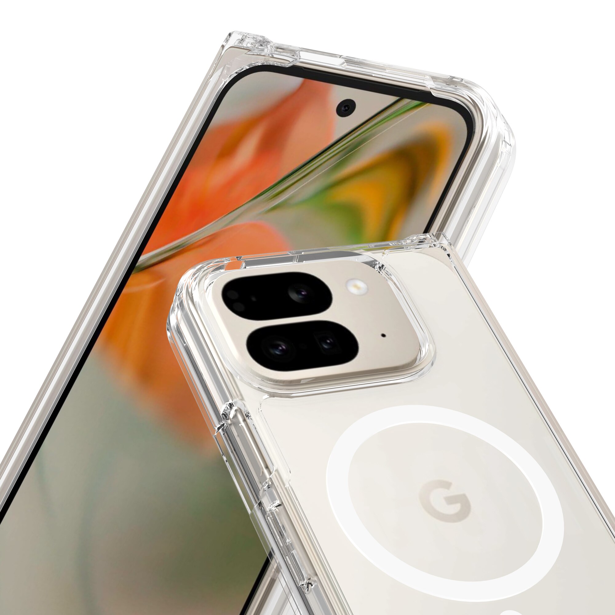 Hybridikuori MagSafe Google Pixel 9 Pro Fold Kirkas