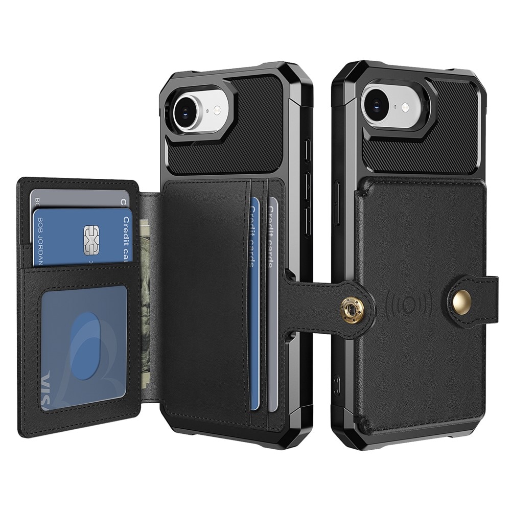 Tough Multi-slot Case iPhone 16e Musta