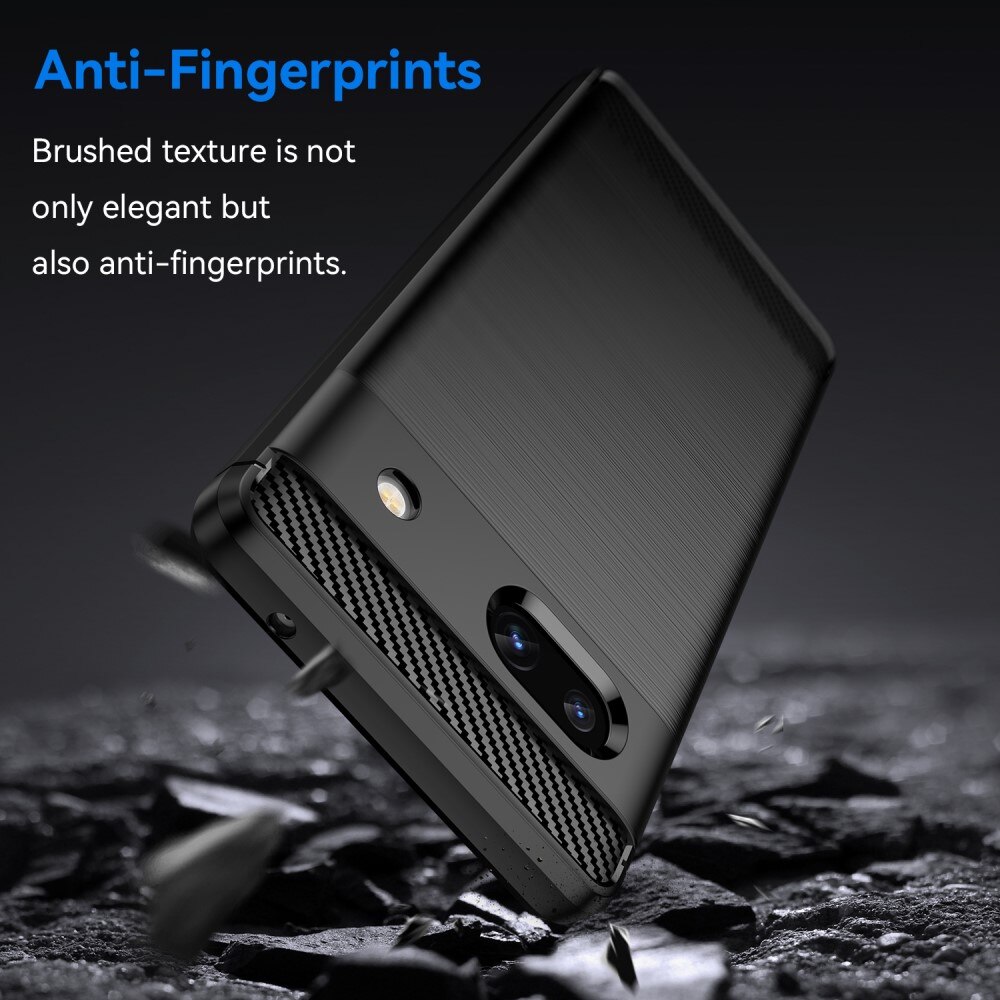 Google Pixel 7a Kuori TPU Brushed Musta