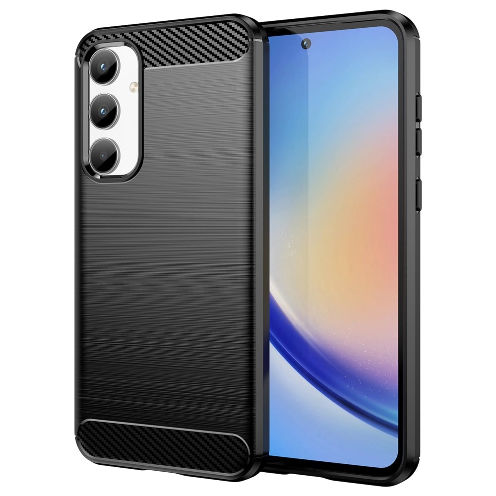 Samsung Galaxy A35 Kuori TPU Brushed Musta