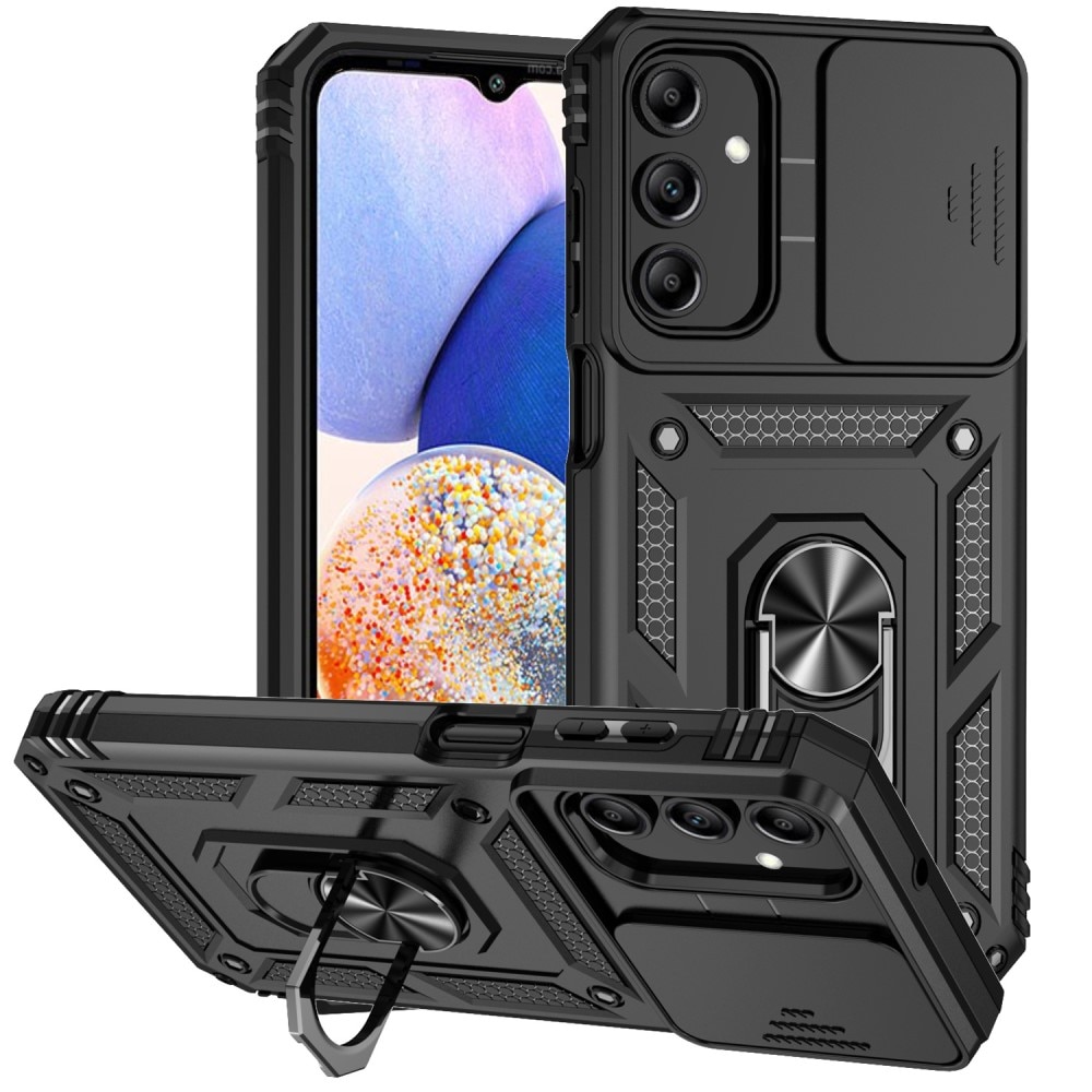 Hybridikuori Ring + Kamerasuojalla Samsung Galaxy A15 Musta