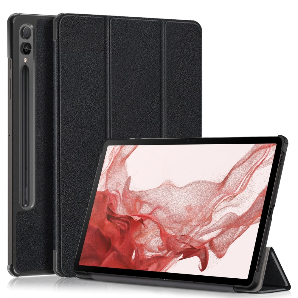 Kotelo Tri-fold Samsung Galaxy Tab S9 Plus Musta