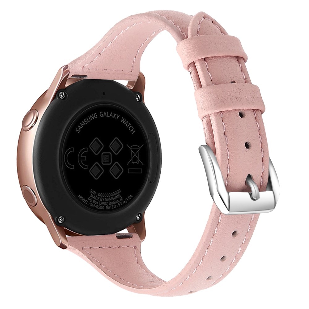 Slim Nahkaranneke Amazfit GTS 2 Mini Vaaleanpunainen