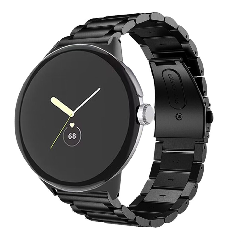 Metalliranneke Google Pixel Watch Musta