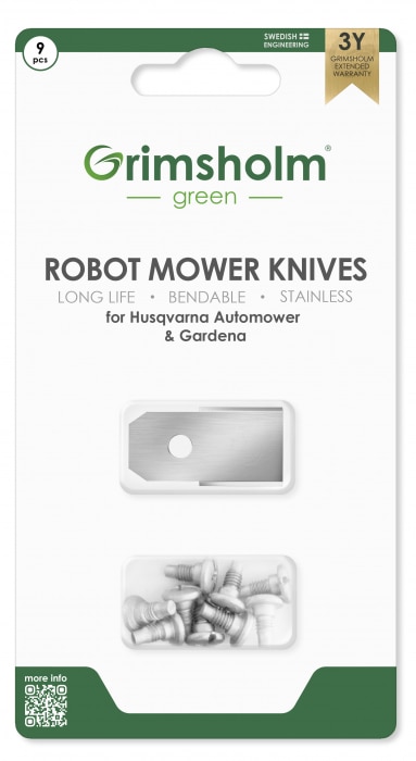 9 kpl Robottiruohonleikkurin terä Husqvarna Automower 315X