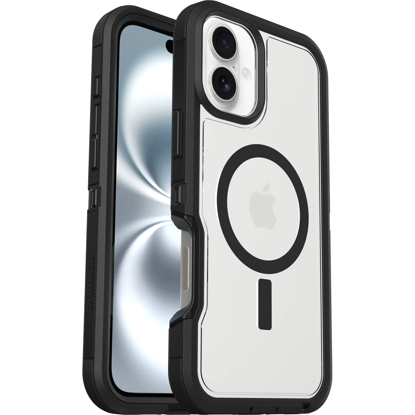 Defender XT Kuori iPhone 16 Plus Musta/läpinäkyvä