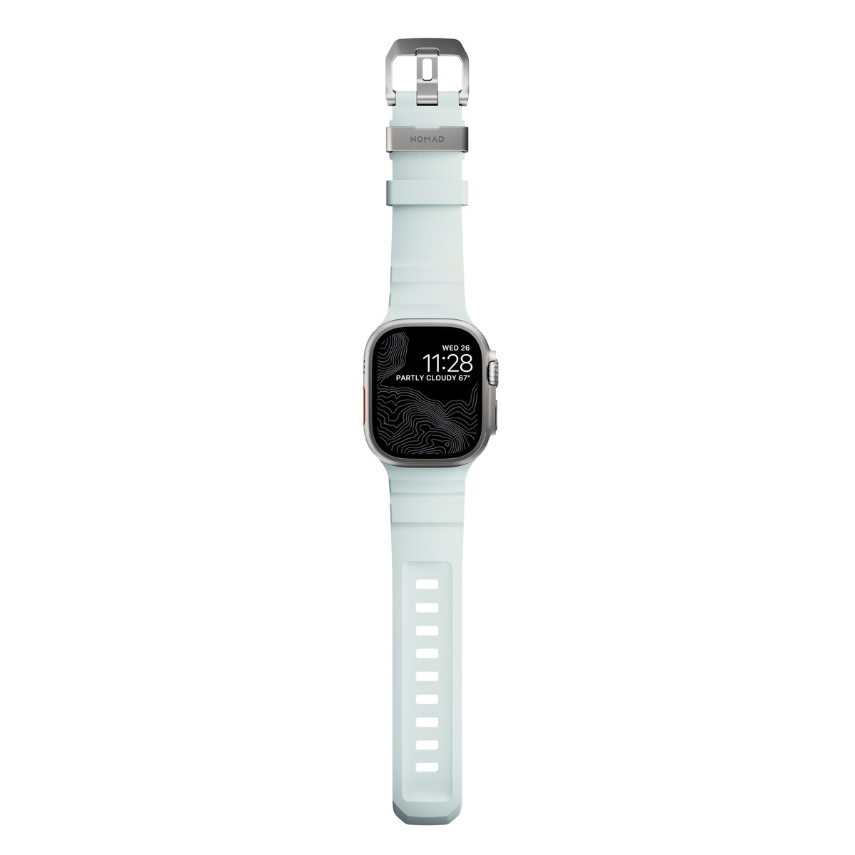 Apple Watch Series 7 45mm Rocky Point Band Icy Blue Glow (Natural Hardware) - Limited edition