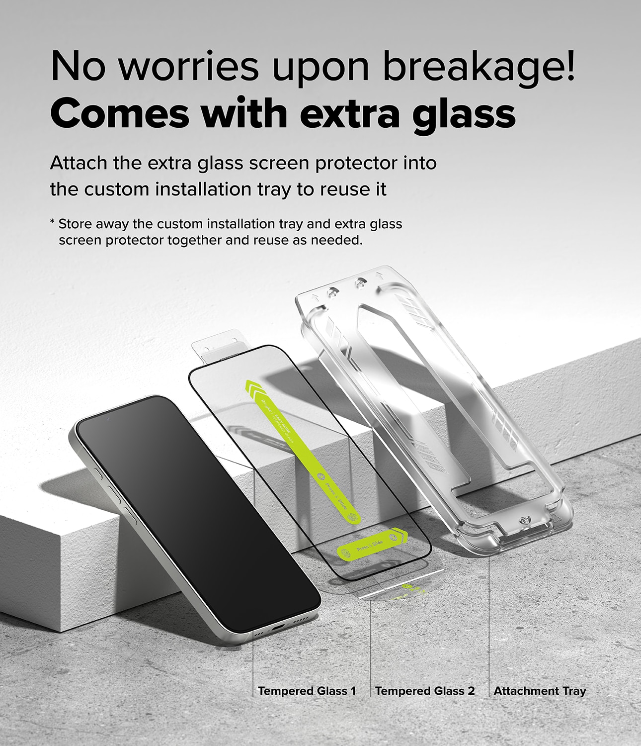 Easy Slide Glass (2-pack) iPhone 13