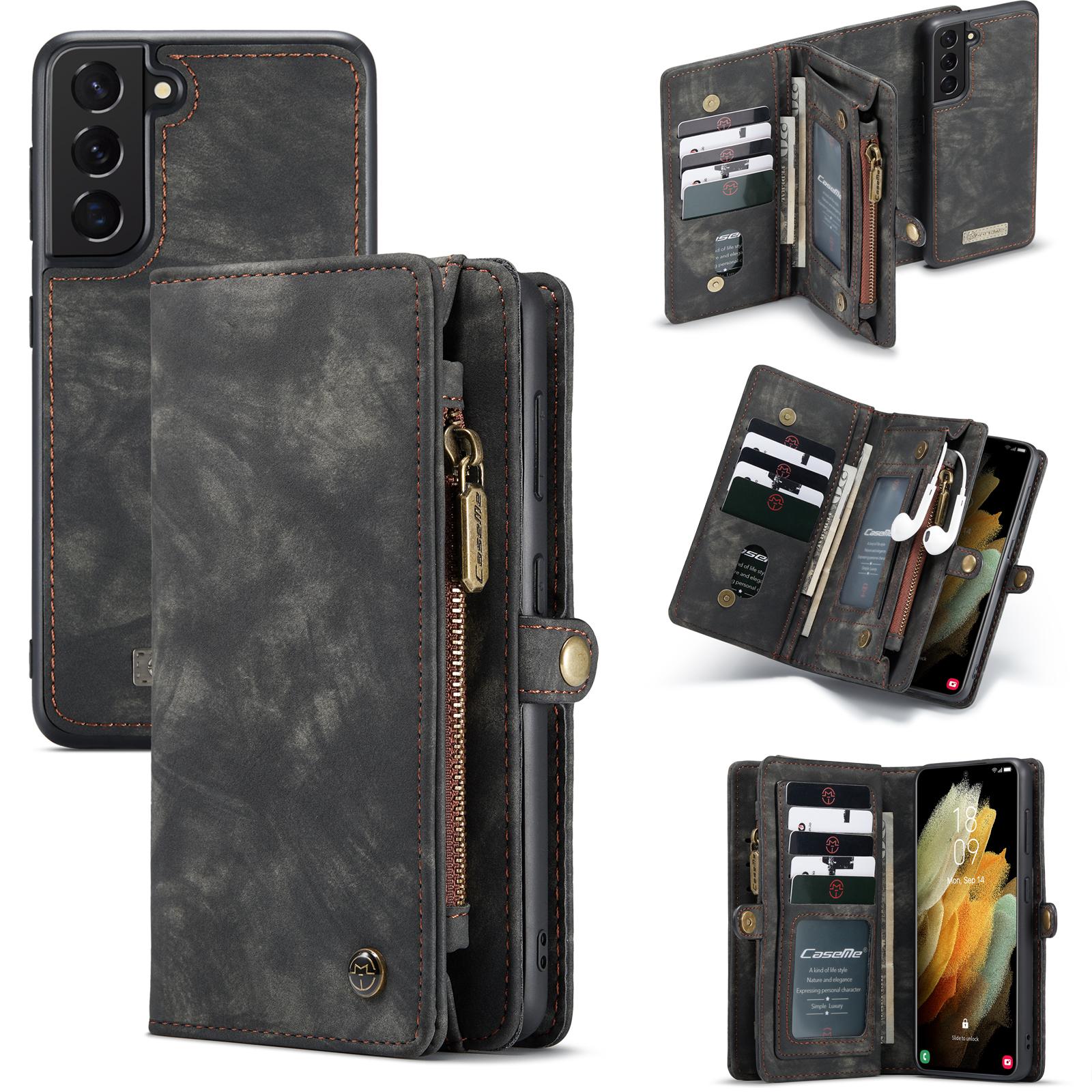 Multi-slot Suojakotelo Samsung Galaxy S21 Plus Harmaa