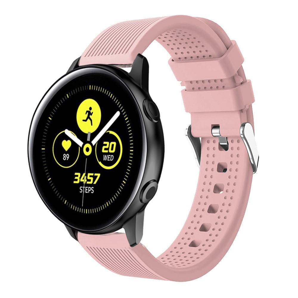 Silikoniranneke Samsung Galaxy Watch Active Vaaleanpunainen